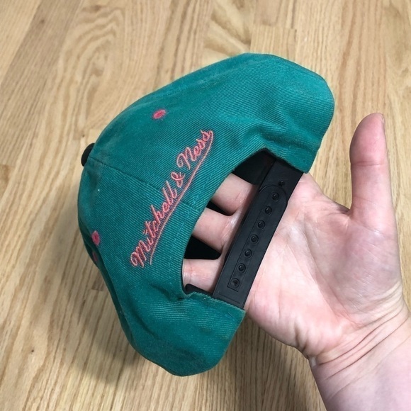 San Antonio Spurs Mitchell & Ness Hat Adjustable Fiesta Hardwood Classics - Picture 4 of 8